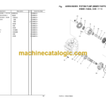 Komatsu PC270-8 Hydraulic Excavator Parts Book (DZAM0001 and up)