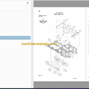 Hitachi VR516FS Track Mounted Vibration Screen Full Parts Catalog