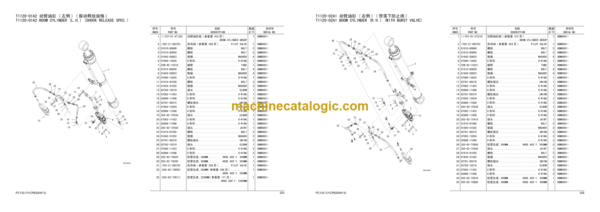 Komatsu PC130-7 Hydraulic Excavator Parts Book (DBM1984 and up)