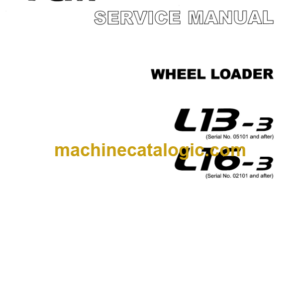 TCM L13-3, L16-3 Wheel Loader Service Manual