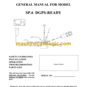 John Deere SP.6 DGPS-READY General Manual (OM120605)