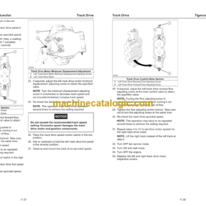 Tigercat 870D, L870D Feller Buncher Service Manual (87013501–87015500)