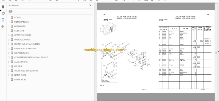 Hitachi ZX450-3,ZX450LC-3,ZX470H-3,ZX470LCH-3,ZX500LC-3