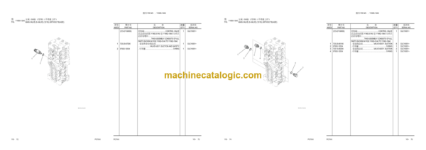 Komatsu PC70-8 Hydraulic Excavator Parts Book (DJC10001 and up)