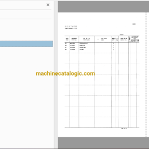 Hitachi EX200-3E Excavator Full Parts Catalog