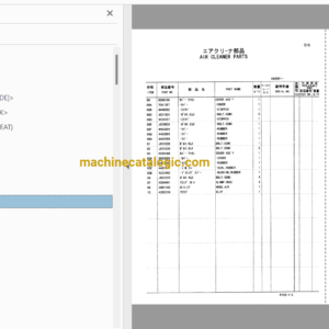 Hitachi ZX70,ZX70LC,ZX80LCN Excavator Full Parts Catalog