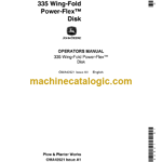 John Deere 335 Wing-Fold Power-Flex Disk Operator's Manual (OMA42521)