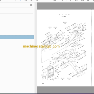 Hitachi WH04,WH04D,WH051,WH051D Wheeled Hydraulic Excavataor Full Parts Catalog