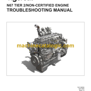 Tigercat N67 Tier 2 Non-Certified Engine Troubleshooting Manual (74311A)