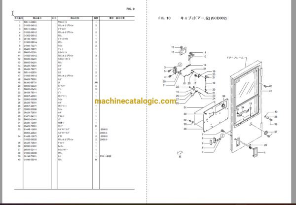 Hitachi LX190-7,LX230-7 Wheel Loader Full Parts Catalog