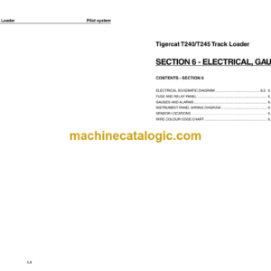 Tigercat T240 Loader Service Manual