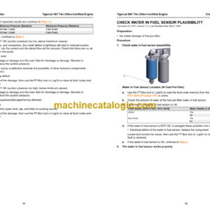 Tigercat N67 Tier 2 Non-Certified Engine Troubleshooting Manual (74311A)