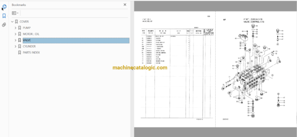 Hitachi ZX70,ZX70LC,ZX80LCN Excavator Full Parts Catalog