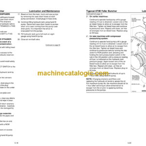 Tigercat 870B Feller Buncher Service Manual