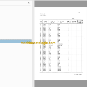 Hitachi LX200 Wheel Loader Full Parts Catalog