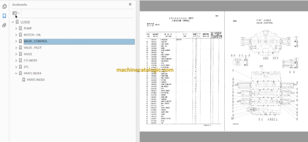 Hitachi CX350 Hydraulic Dragline Full Parts Catalog