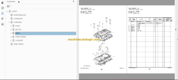 Hitachi ZX225USLC-7 Hydraulic Excavator Full Parts Catalog