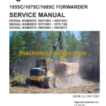 Tigercat 1055C, 1075C, 1085C Forwarder Service Manual (10751001 - 10751500)