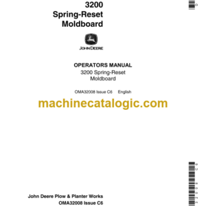 John Deere 3200 Spring-Reset Moldboard Operator's Manual (OMA32008)