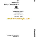 John Deere 50 Toolbar and Attachments Operator's Manual (OMA41456)