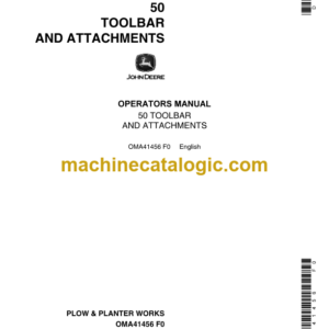 John Deere 50 Toolbar and Attachments Operator's Manual (OMA41456)