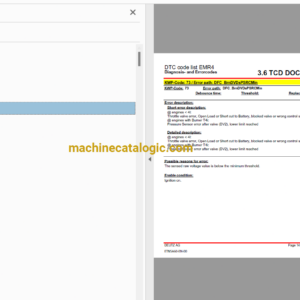 Hitachi TCD3.6L4 Tier 4 Compatible Engine Technical and Workshop Manual