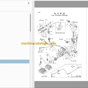 Hitachi WH04D,WH051D Wheeled Hydraulic Excavataor Full Parts Catalog