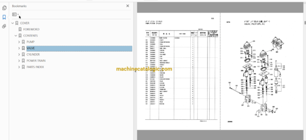 Hitachi LX200 Wheel Loader Full Parts Catalog