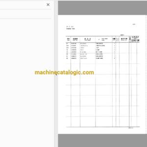 Hitachi EX200K-3,EX200LCK-3 Excavator Full Parts Catalog