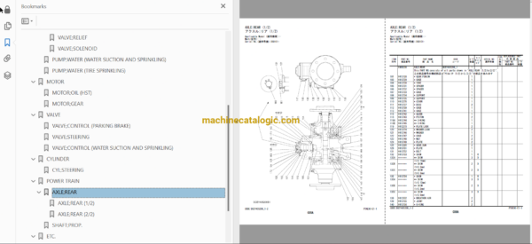 Hitachi ZC220P-7 Full Parts and Engine Parts Catalog