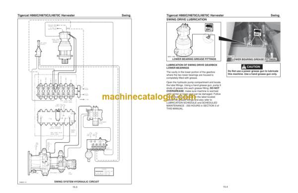 Tigercat H870C Harvester Service Manual (87031501 - 87032499)