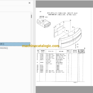 Hitachi ZX200,ZX200LC,ZX200-E,ZX200LC-E,ZX210,ZX210LC,ZX210H,ZX210LCH,ZX210K,ZX210LCK,ZX210N,ZX240 Excavator Full Parts Catalog