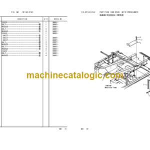 Komatsu PC300-7 Hydraulic Excavator Parts Book (38001 and up)