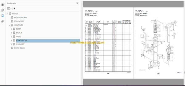 Hitachi ZX470LC-5B,ZX470LCH-5B Hydraulic Excavator Full Parts Catalog