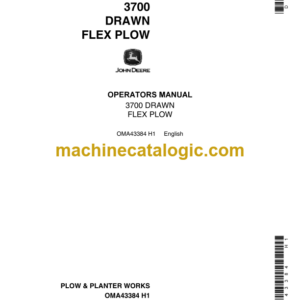 John Deere 3700 Drawn Flex Plow Operator's Manual (OMA43384)