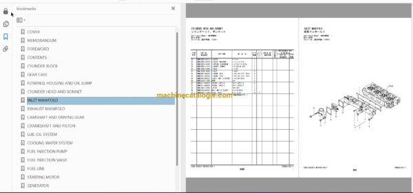 Hitachi ZX70-5A Hydraulic Excavator Full Parts Catalog