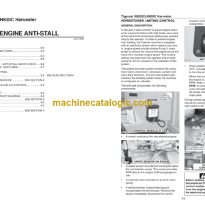 Tigercat LH830C Harvester Service Manual