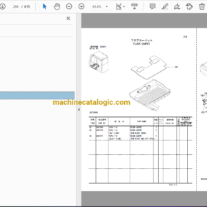 Hitachi ZX200-3,200LC-3,210H-3,210LCH-3,210K-3,210LCK-3,210LCN-3,240N-3 Hydraulic Excavator Full Parts Catalog