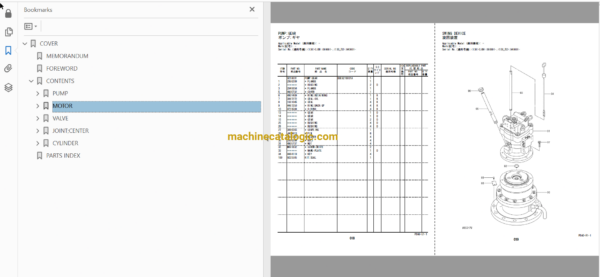 Hitachi ZX130-5B,ZX130LCN-5B Hydraulic Excavator Full Parts and Engine Parts Catalog