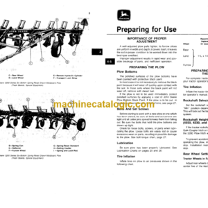 John Deere 3200 Spring-Reset Moldboard Operator’s Manual (OMA32008)