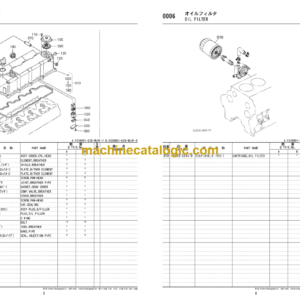 Hitachi V3300-DI-E2B-WLHF-7,V3300-DI-E2B-WLHF-8 Engine Parts Catalog