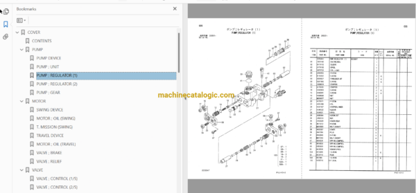 Hitachi ZX200-3,200LC-3,210H-3,210LCH-3,210K-3,210LCK-3,210LCN-3,240N-3 Hydraulic Excavator Full Parts Catalog