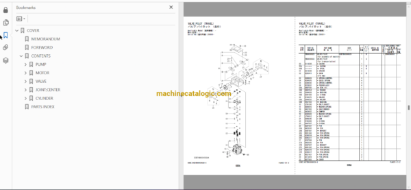 Hitachi ZX470LC-5G Hydraulic Excavator Full Parts Catalog