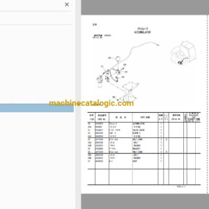 Hitachi ZX75US-3, ZX75USK-3, ZX85US-3 Hydraulic Excavator Full Parts Catalog