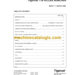 Tigercat 718 Feller Buncher Service Manual (7180101 - 7180400)