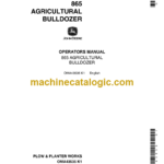 John Deere 865 Agricultural Bulldozer Operator's Manual (OMA43535)