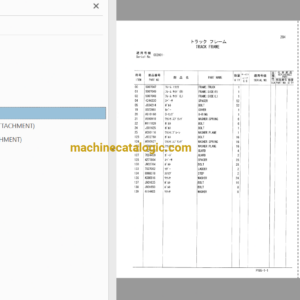 Hitachi EX1200-5C Excavator Full Parts Catalog