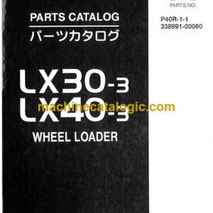 Hitachi LX30-3, LX40-3 Wheel Loader Parts Catalog