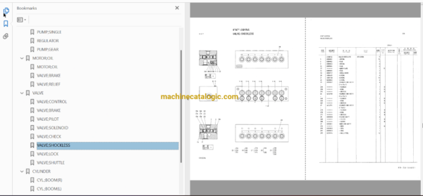 Hitachi EX200 Hydraulic Excavator Full Parts Catalog