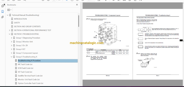 Hitachi ZX210W-3,ZX220W-3 Wheeled Excavator Technical and Workshop Manual